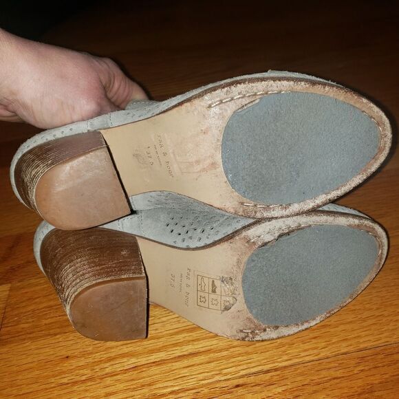 Rag & Bone gray leather booties - Picture 8 of 9